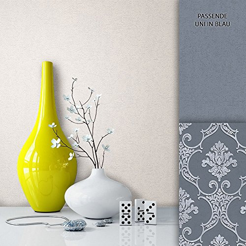 NEWROOM Papel pintado barroco beige vellóntapete Struktur Uni hermoso diseño moderno 3d mirada , incluyendo papel tapiz guía