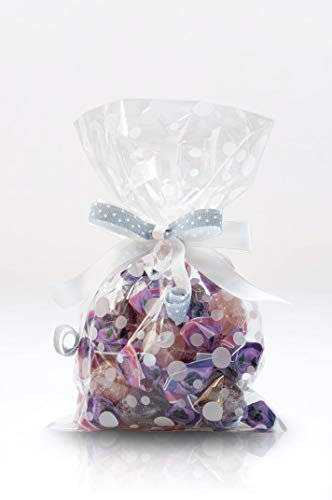 Italpak Buste (Sacchetti) Trasparenti per Alimenti Bubbles 50 pz, Polypropylene, Bianco, 15x25cm