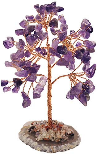 Mina Heal Healing Crystals Tree/Bonsai Tree for Home Decor, Room Decor and Office Desk, Spiritual Gifts for Energy Healing, Good Luck Gifts for Wealth & Prosperity, and Decorative Home Accessories