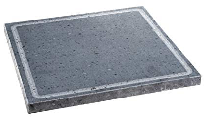 Lava Grill BISTECCHIERA Pietra LAVICA ETNEA Piastra LEVIGATA 30x30 cm per Forno E Barbecue Cottura Carne, Pesce, Verdura E Pizza Etna Stone & Design (S)