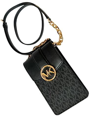 Michael Kors Damen Carmen Umhängetasche, Schwarz