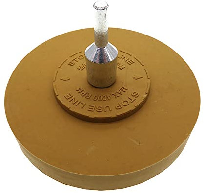 SagaSave 100 millimetri Decal gomma gomma ruota, gomma liscia gomma gomma cuscinetto ruota con adattatore, strumento di rimozione adesivo per la rimozione di gessato, grafica, vinile adesivo