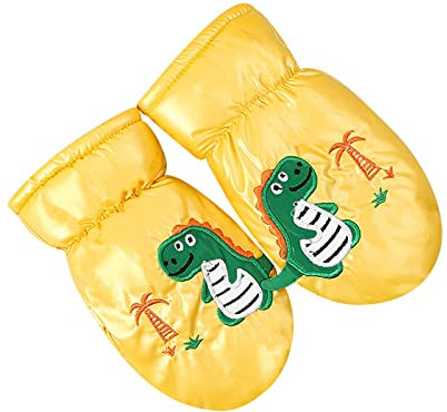 Skihandschuhe Wasserdicht Winddichte Winterhandschuhe Kinder Cartoon Snowboard Handschuhe Sport Laufhandschuhe Fleece Gefüttert Thermohandschuhe Winter Warme Fäustlinge Gloves für 3-5 Jahre