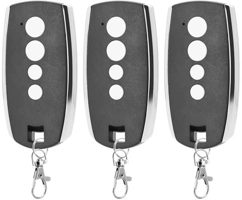 RUIZHI Lot de 3 Telecommande Portail - 433,92MHz Telecommande Porte de Garage Compatible Avec King Gates Stylo 4K Télécommande 4 Canaux, Telecommande Rolling Code