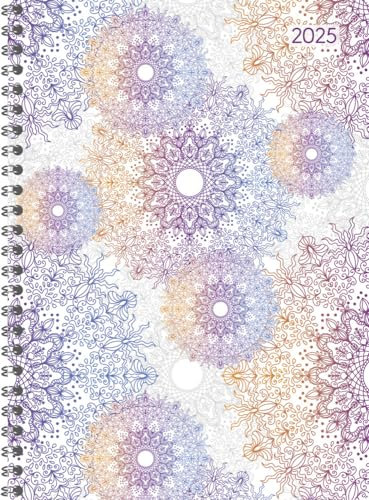 Alpha Edition - Ladytimer Ringbuch Oriental 2025, 15x21cm, Kalender mit 128 Seiten, Kalender mit einem Adressteil, Übersichten und internationalem Kalendarium, Wochenübersicht auf 2 Seiten