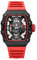 FEICE Uhren Herren Skeleton Automatikuhr Herren Uhren Saphirglas Mechanische Unregelmäßiges Gehäuse Fluorkautschukband Wasserdicht Sport