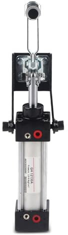 Pneumatische Klemme, 300 mm Profi-Zylinder, pneumatische Niederhalteklemme GH-12130, Luft-Kniehebelklemme, Haltekapazität, horizontale Kniehebelklemme