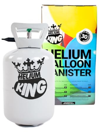 PARTYRAMA.CO.UK Disposable Helium Gas Canister - Fills 30 x 9 Inch Latex Balloons or 14 Foil Balloons - Helium Balloon Gas Cylinder UK Filled