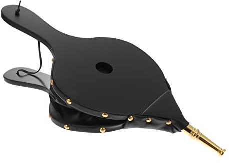 WESIEVYA 1stück Manueller Kaminbläser Handgefertigter Feuerstarter Für Grill Und Bbq Zubehör Für Outdoor- Und Partys Hochwertige Kaminbellows Mit Goldenem