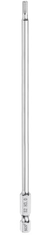QUARKZMAN Punte per Cacciavite Chiave Esagonale 3mm (H3) Metrico 1/4 Attacco Esagonali 150mm (6) Punta Magnetica Lunghe Acciaio S2 Punta per Trapano Piatta Grado Industriale per Viti