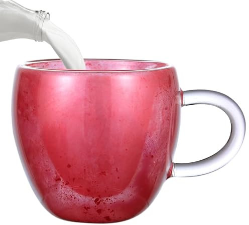 Tazze Da Caffè Doppia Parete - Tazze Da Caffè A Forma Di Cuore Per Cappuccino | Tazzina Artistica In Per Cappuccino, Caffè, Tè, Latte