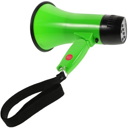 YARNOW 25w Handliches Lautsprechermikrofon Mit Aufnahmefunktion Tragbares Lautsprechergerät Für Outdoor-Events Sicherheitsansagen Und Cheerleading Leistungsstarker Lautsprecher in Grün Mi