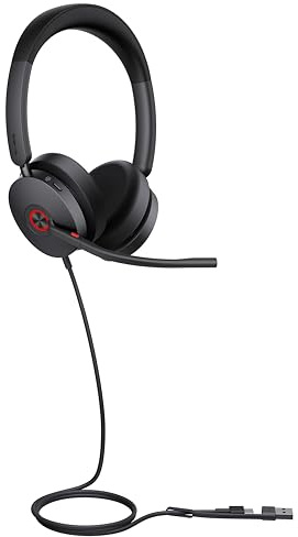 Yealink UH48 Dual Teams USB-C/A - wired stereo headset certified for Microsoft Teams