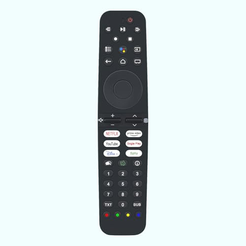 AULCMEET Ersättande röstfjärrkontroll VS2187RC-2 VS2187RC passar till Grundig android tv LED Ultra HD