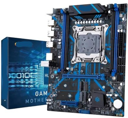 JGHFReW HUANANZHI X99 QD4 LGA 2011-3 XEON X99 Placa Base Compatible con E5 2640 2666 2680 2696 V3 V4 Admite Memoria DDR4 RECC NO ECC y NVME RU