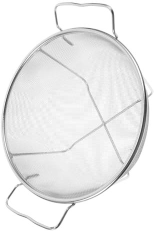 Mipcase Colino in Acciaio Con Maglie Fini Colino Maglie Piccole Per Cucina Per Lavare Frutta e Verdura in Acciaio Per Scolare Riso e Alimenti