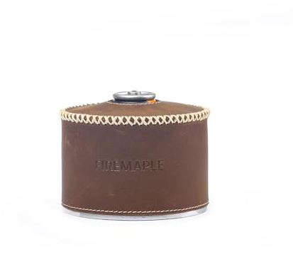 Fire-Maple G2 Gas Canister Leather Cover Premium Genuine Leather Sleeve | Premium genuine leather sleeve for camping fuel canisters. Universal fit protective cover for G2 gas tank bottle