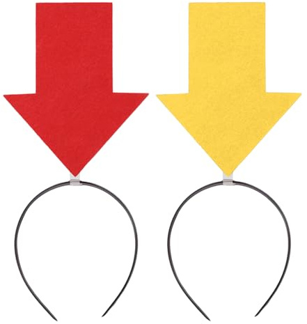Nievajio 2 Stück Pfeil-Stirnband, lustiger Pfeil-Haarreifen, Festival-Foto-Requisiten, Neuheit Artikel Kopfschmuck Kostüm Haarband für Geburtstag, Karneval, Ostern, Halloween, Party-Zubehör