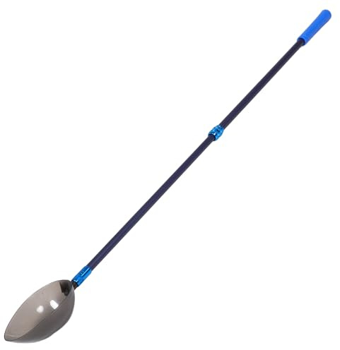 BRIGHTFUFU Cuchara Grande para Lanzar Cebo de Pesca al Aire Libre, Soporte Telescópico Portátil para Alimentación, Herramienta para Pesca con Caña, Accesorio para Cebo y Señuelos, Kit