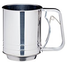 Kitchen Craft Aireador de Harina, Acero Inoxidable, Plateado, 39x7.16x2.11 cm