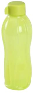 Tupperware - UNTERWEGS 1a Tupper Trinkflasche EcoEasy Flasche 310 ml - gelb grün