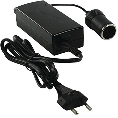 Adattatore elettrico da viaggio, con presa per accendisigari, 12 V, per presa elettrica da 220 V - 5 A, 60 W