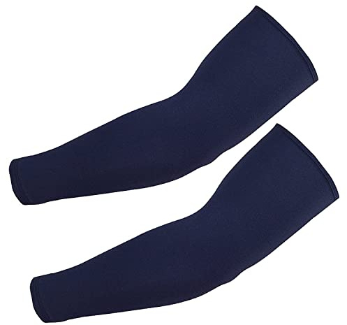 Beauty7-2 stycken helarm tatuering skydd unisex armskydd armmuff andas armskydd sportstulpe Tattoo cover up full sleeve cover up - färg: Royal blå