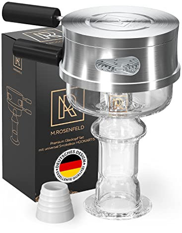 Set Cazoleta Cachimba Shisha di Vidrio Y Calentador Carbon Shisha Base Cazoleta Cachimba con Varios Anillos, Adaptando a Todas Sishas Cachimbas Cachimba Accesorios