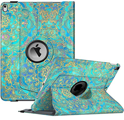Fintie Funda Giratoria para iPad Air 10.5 3 Gen 2019 / iPad Pro 10.5 2017 | [Soporte para lápices Integrado] - Rotación de 360 Grados Carcasa con Auto-Reposo/Activación, Jade
