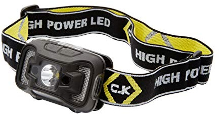 C.K T9613LED Head Torch,Red