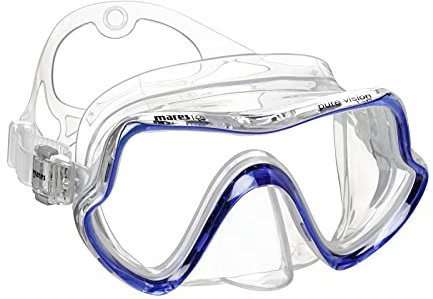 Mares Aquazone Pure Vision, Maschera Snorkeling Adulto - Unisex, Blu Trasparente