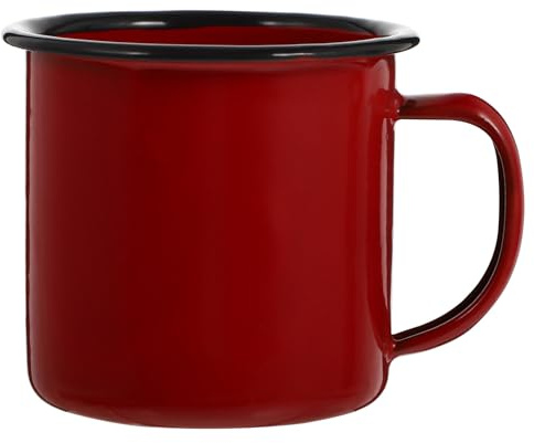Angoily Vintage Iron Wine Cup Small Enamel Mug 2.6 Inch Hot Pot Water Cup for Outdoor Camping and Home Tableware