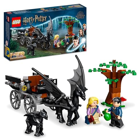 LEGO 76400 Harry Potter Hogwarts Carriage & Thestrals Set, Building Toy for Kids 7 Plus Years Old with 2 Winged Horse Figures and Luna Lovegood Minifigure