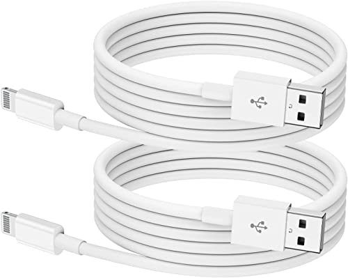 2Pack Apple MFi Zertifiziert iPhone Ladekabel 3m, Lightning Kabel für iPhone 14/14Pro Max/13/13Pro/13Mini/12/12Pro/12 Mini/11/11Pro/X/8/8Plus/7/6