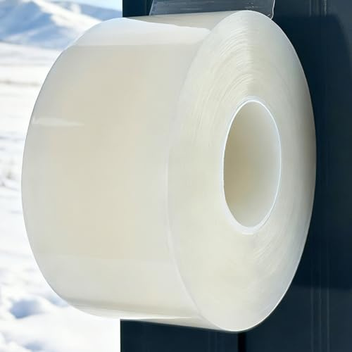 Birllaid Transparent Window Weather Sealing Tape, 2 Inch x 165 FT(55 Yards), Window AC Insulation Air Conditioner Sealing Tape, No Residue, Clear