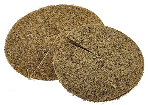 varivendo Kokos-Mulchscheibe Kübelabdeckung Frostschutz Winterschutz für Topfpflanzen (30cm - 5 Stück)