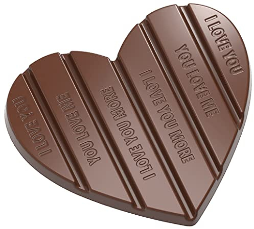Chocolate World Policarbonato tavoletta di cioccolato stampo cuore CW12044
