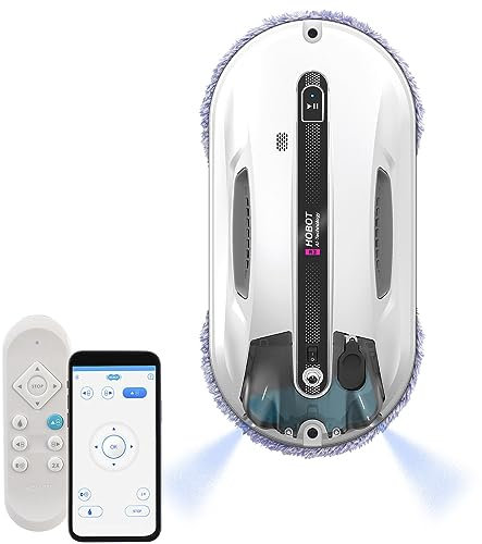 Sichler Exclusive Haushaltshelfer: HOBOT-R3 Profi-Fensterputz-Roboter mit Dual-Sprüh-Funktion, App (Fensterputzroboter mit App, Scheibenwascher Roboter, Fensterreinigung)