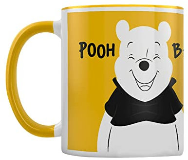 Winnie the Pooh - Taza Diseño Interior a Dos Colores Faces (Talla Única) (Amarillo, Blanco)