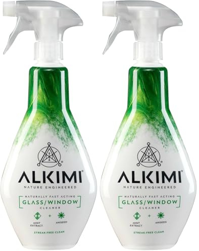 ALKIMI Glass/Window Cleaner With Mint Extract and Aniseed, 500 ml (Pack of 2)