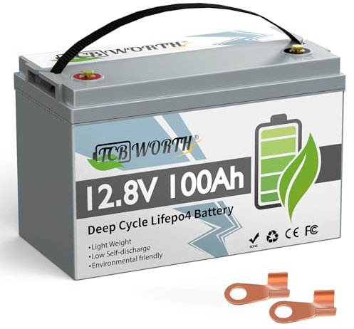 12V 100AH Lifepo4 Batterie mit perfektem BMS für Solaranlage RV Haushaltsgeräte Notstromversorgung Trolling Motor Golf Cart Unterstützung Serie und parallel