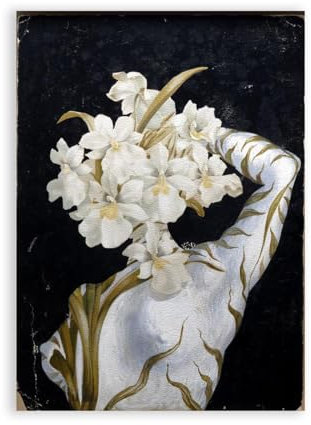 LZ6J8C9 Berühmte Wandkunst von S. Dalì. Flores von Salvador D. berühmte Gemälde Reproduktion. Surrealistische Bilder für die Wohnzimmerdekoration. 30 x 45 cm (11,8 x 17,7), rahmenlos