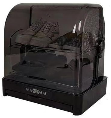 ESASAM Shoe Drying Cabinet, Intelligent Shoe Dryer with Removable Shelves, Adjustable 3 Levels Of Temperature and 1-12H Timing, Ozone Purification Technology, 360° All-round Drying, for Home, Shop