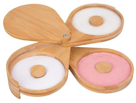 Margarita Salt Rimmer Set, Margarita Salt Rimmer Set, 3 Tier Bamboo Bar Glass Rimmer, Salts Sugar Tajin Rimmer for Cocktails, Cocktail Accessories for Drinks