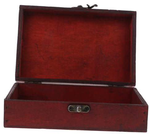 HAWILLOSCH Vintage Holz Schmuckaufbewahrungsbox Mit Schloss Retro Design Für Schmuck Uhren Spielzeug Und Mehr Stilvolle Dekoration Für Jedes Zuhause