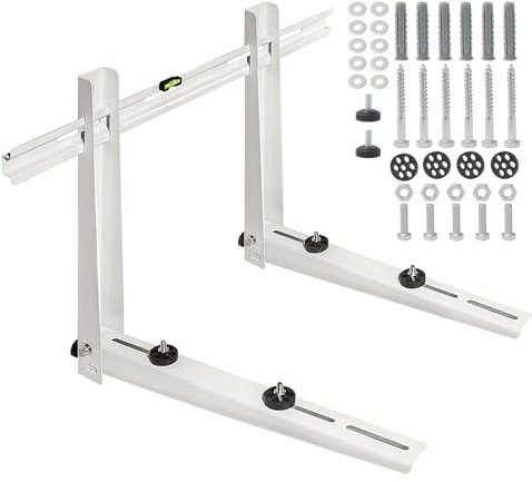 Mini Split Wall Mounting Bracket for Air Conditioner Heat Pump System Unit 9000-36000 BTU, Heavy Duty Foldable Support Bracket for for Ductless Mini Split, HVAC, Compressor