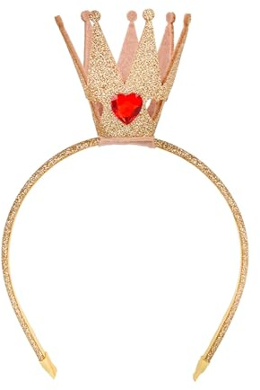 jdstty Elegantes Goldenes Haarband Mit Pailletten Kronen Herz Kronen Für Partys Geburtstagsfeiern Alle Altersgruppen