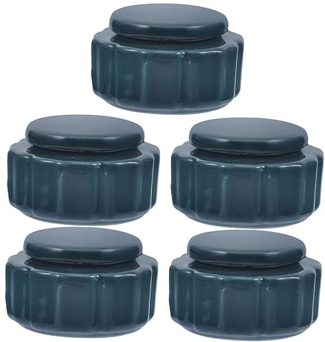 Cabilock 5pièces Bouteille Céramique Rétro pour Cosmétiques Pot Décoratif Porcelaine Récipient Multifonctionnel pour Gommage Et Lotion