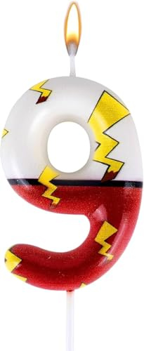 9th Happy Birthday Cake Candle Happy Birthday Cake Topper, Party Supplies Decoration Supplies for Adults (9th)