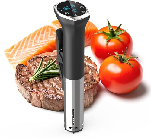 Karienvir WIFI Sous Vide, Sous Vide Machine 1100W, Sous Vide Cooker IPX7 Waterproof Immersion Circulator, Sous Vide Water Baths Temperature(50℉~194℉) & Timer Control,Portable Sous Vide Easy Storage